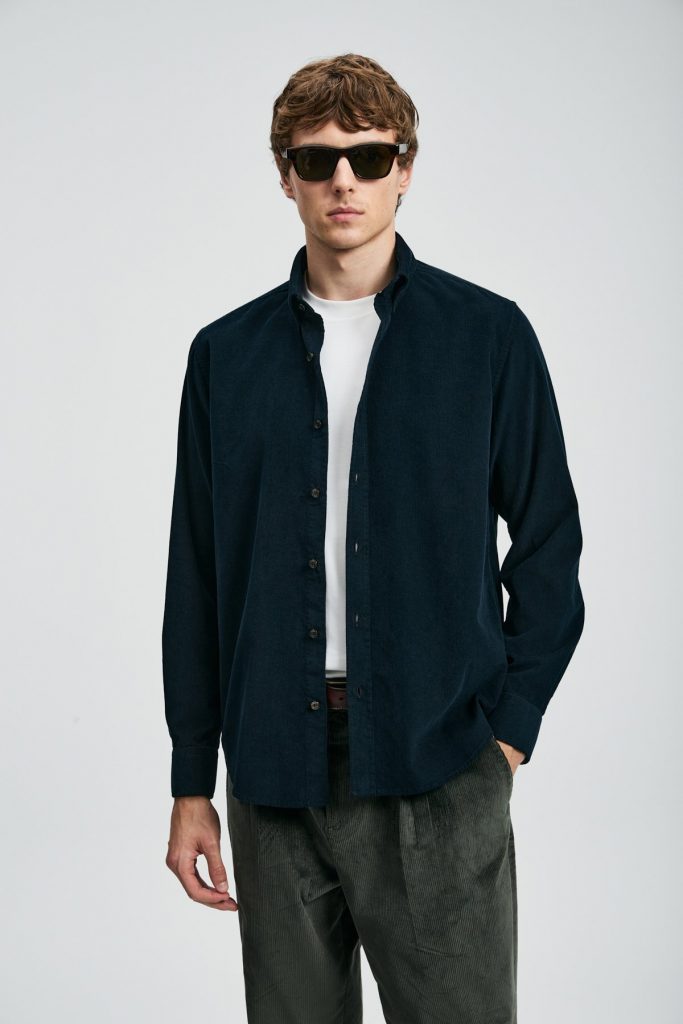 LUFİAN Drew Erkek Basic Gömlek Regular Fit 112010682 - Lacivert