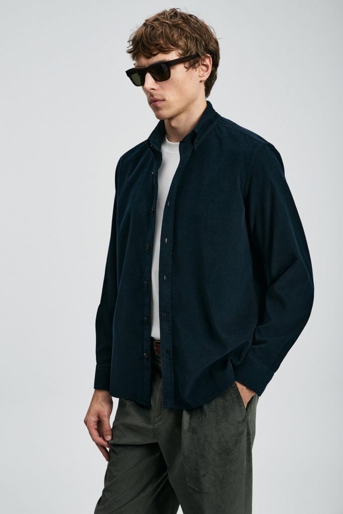 LUFİAN Drew Erkek Basic Gömlek Regular Fit 112010682 - Lacivert