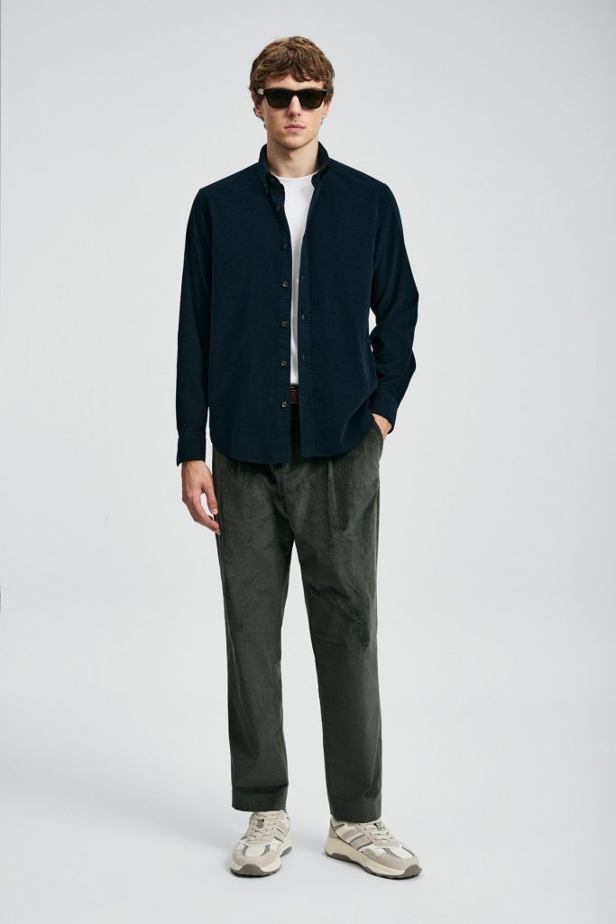 LUFİAN Drew Erkek Basic Gömlek Regular Fit 112010682 - Lacivert