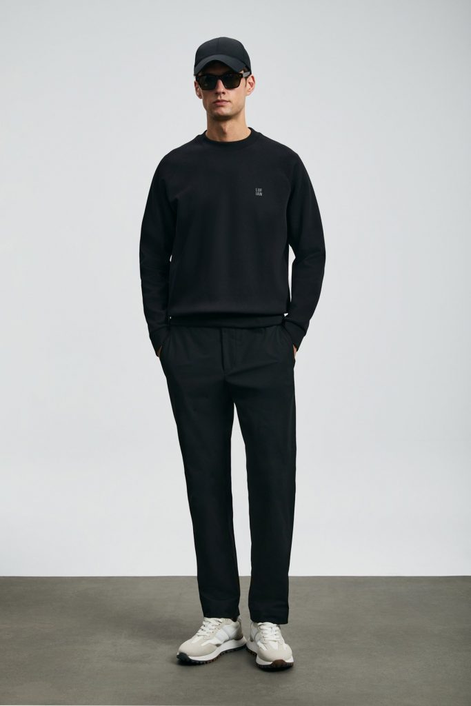 LUFİAN Grant Erkek Sweatshirt 112030179 - Siyah