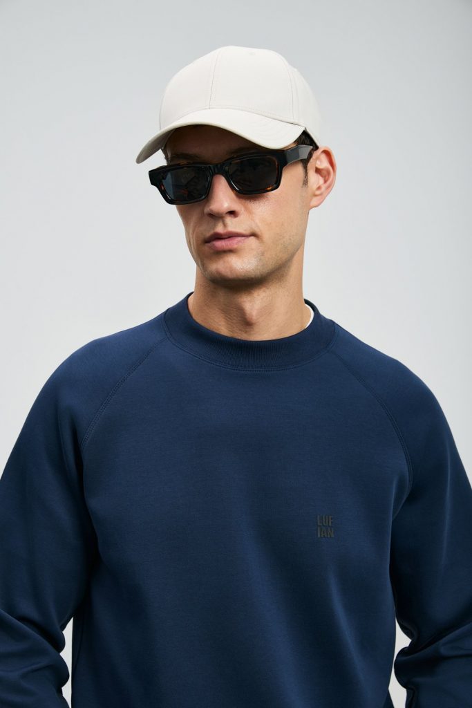 LUFİAN Grant Erkek Sweatshirt 112030179 - Lacivert