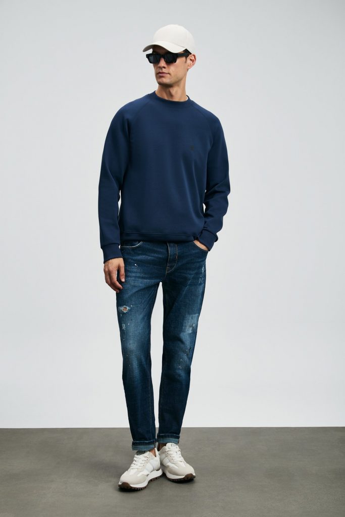 LUFİAN Grant Erkek Sweatshirt 112030179 - Lacivert