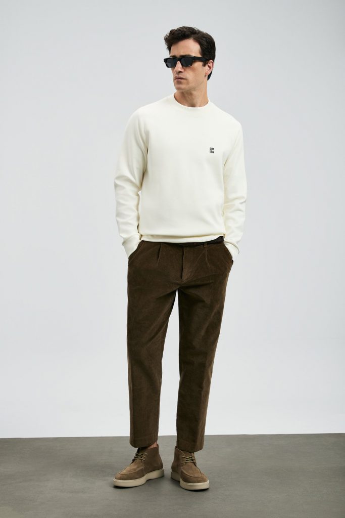 LUFİAN Grant Erkek Sweatshirt 112030179 - Beyaz