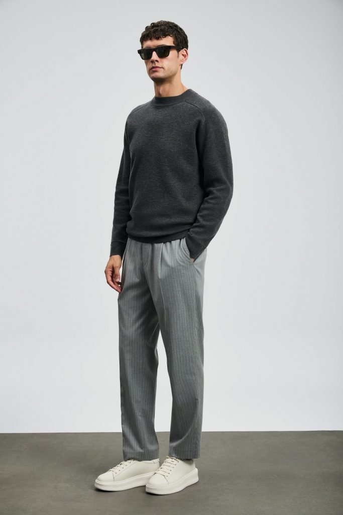 LUFİAN Herman Erkek Kazak Koyu 112090159 - K.GRİ