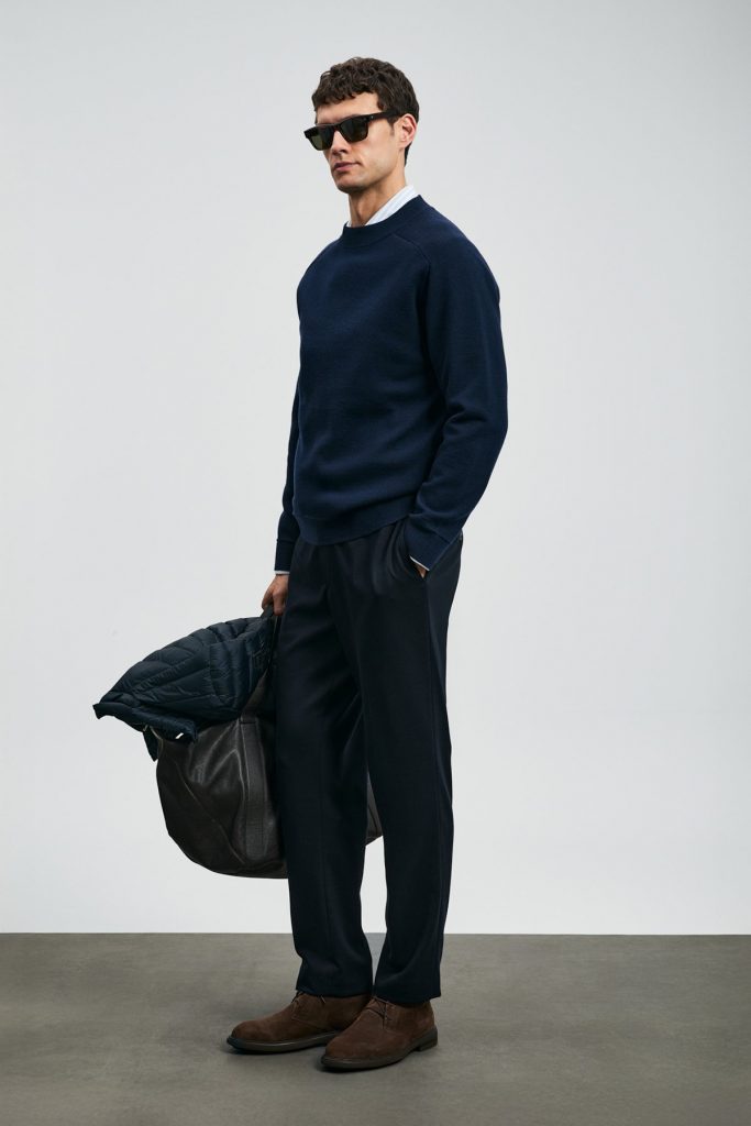 LUFİAN Herman Erkek Kazak Koyu 112090159 - Lacivert