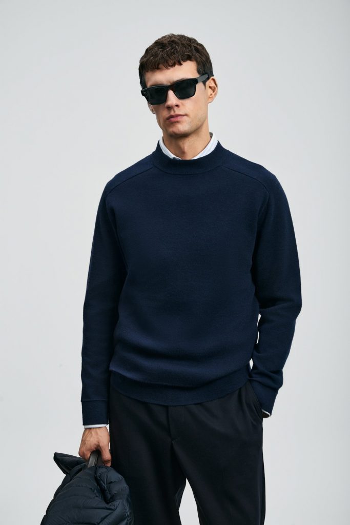 LUFİAN Herman Erkek Kazak Koyu 112090159 - Lacivert