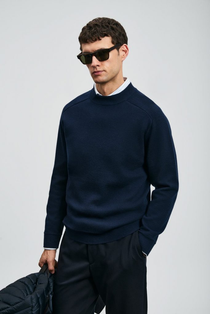 LUFİAN Herman Erkek Kazak Koyu 112090159 - Lacivert