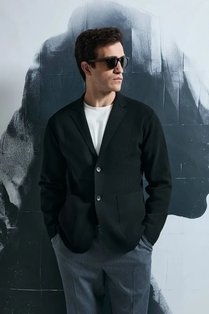 LUFİAN Andre Erkek Hırka 112100070 - Siyah