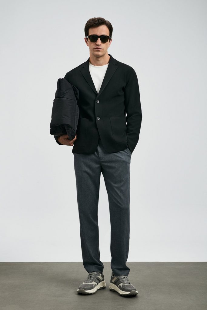 LUFİAN Andre Erkek Hırka 112100070 - Siyah