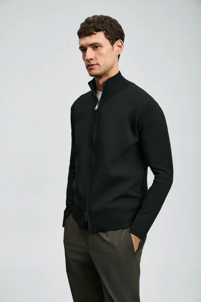 LUFİAN Enrıco Erkek Hırka 112100071 - Siyah