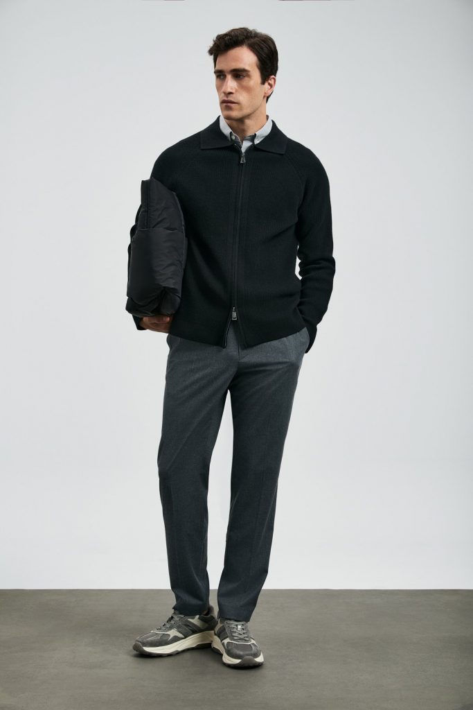 LUFİAN Amber Erkek Hırka 112100075 - Siyah