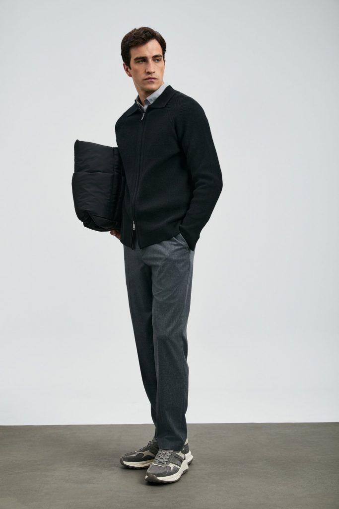 LUFİAN Amber Erkek Hırka 112100075 - Siyah