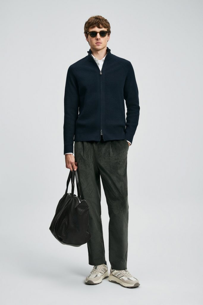 LUFİAN Amber Erkek Hırka 112100075 - Lacivert