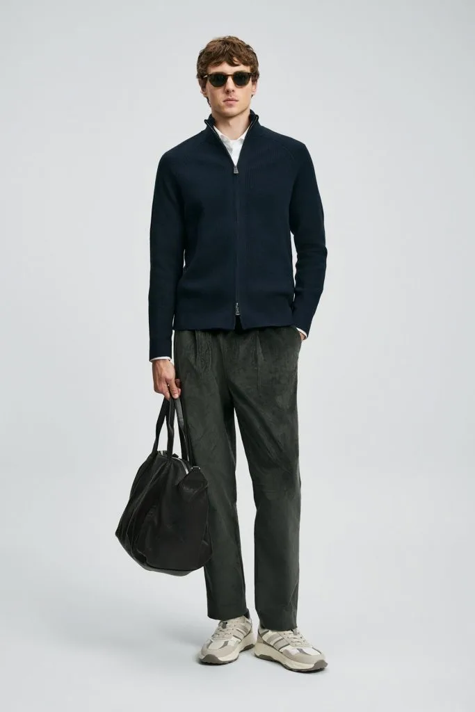 LUFİAN Amber Erkek Hırka 112100075 - Lacivert