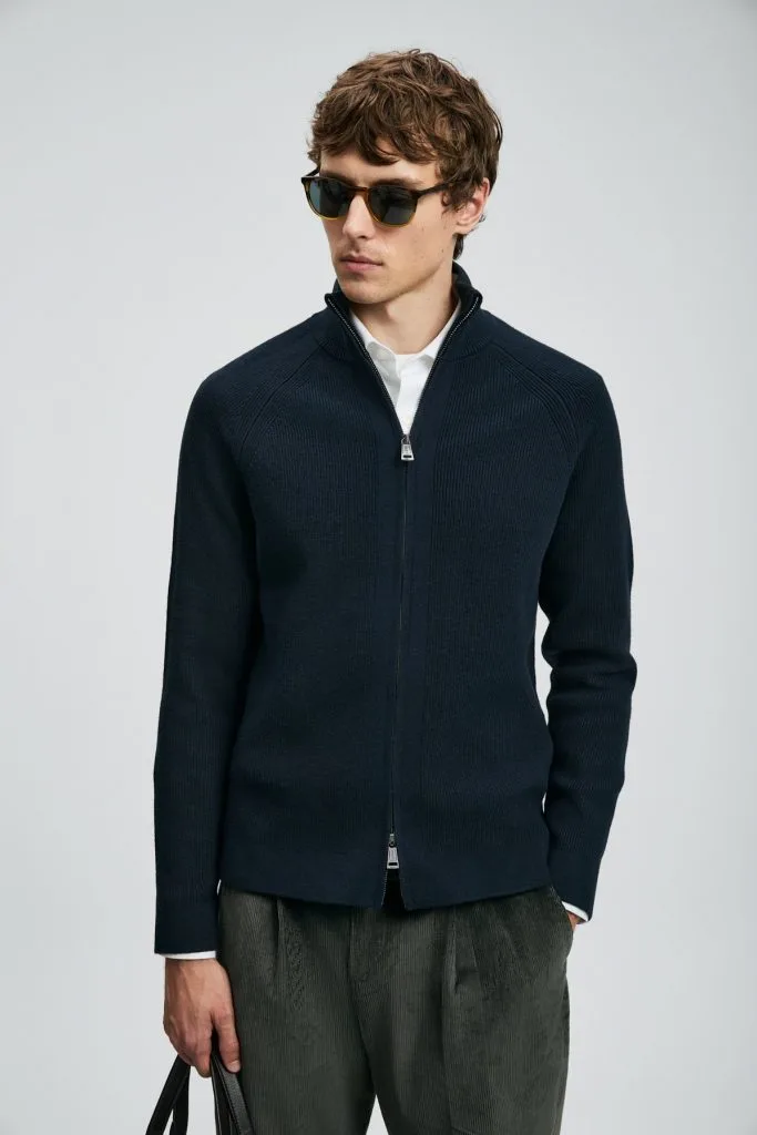 LUFİAN Amber Erkek Hırka 112100075 - Lacivert