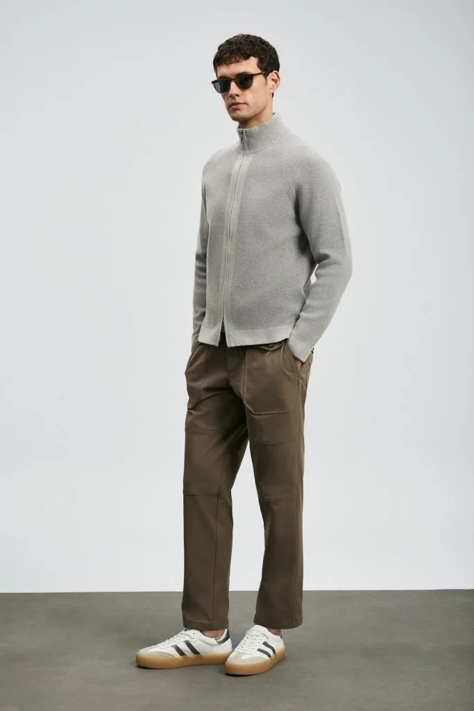 LUFİAN Amber Erkek Hırka 112100075 - VİZON