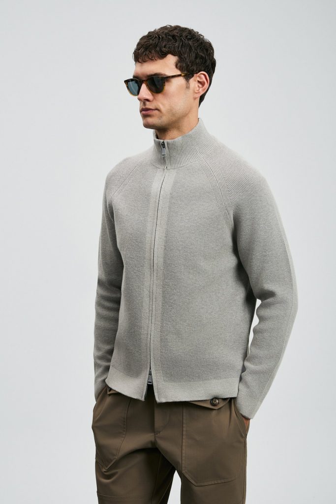 LUFİAN Amber Erkek Hırka 112100075 - VİZON