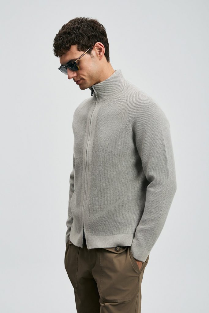 LUFİAN Amber Erkek Hırka 112100075 - VİZON