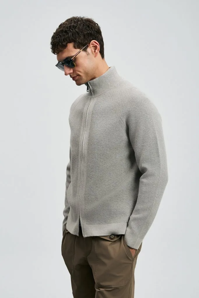 LUFİAN Amber Erkek Hırka 112100075 - VİZON