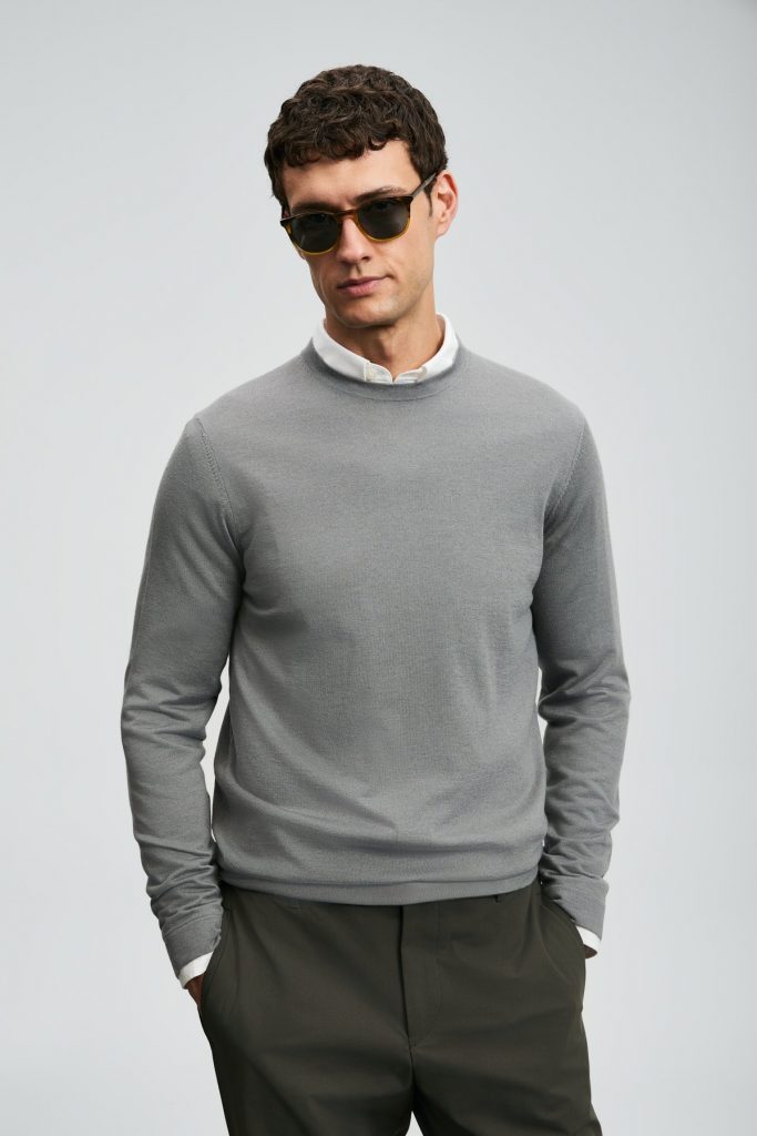 LUFİAN Dean Erkek Kazak 112090148 - GRİ