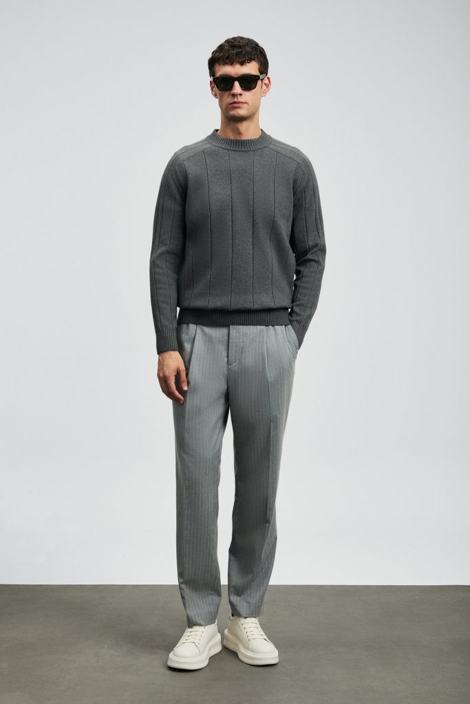 LUFİAN Grand Erkek Kazak 112090165 - K.GRİ