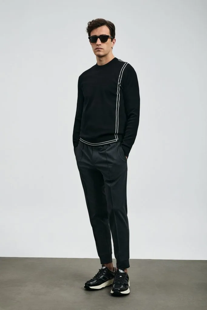 LUFİAN Farm Erkek Kazak 112090166 - Siyah