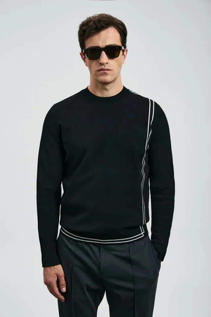 LUFİAN Farm Erkek Kazak 112090166 - Siyah