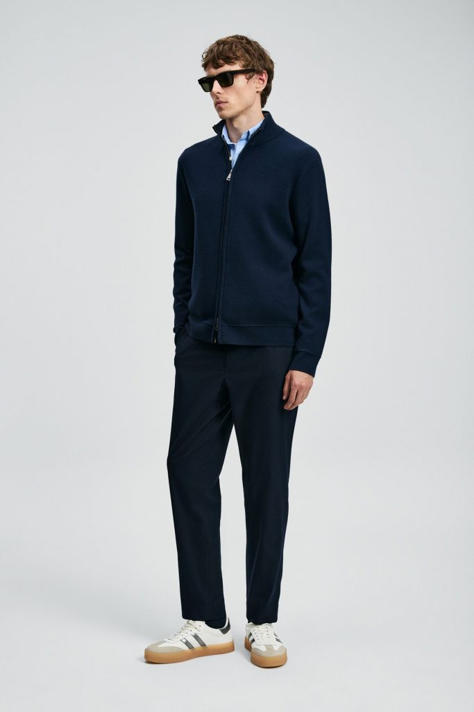 LUFİAN Troy Erkek Hırka 112100072 - Lacivert