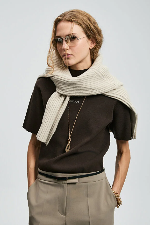 LUFİAN Jessıca Kadın Kazak 122090039 - kahve