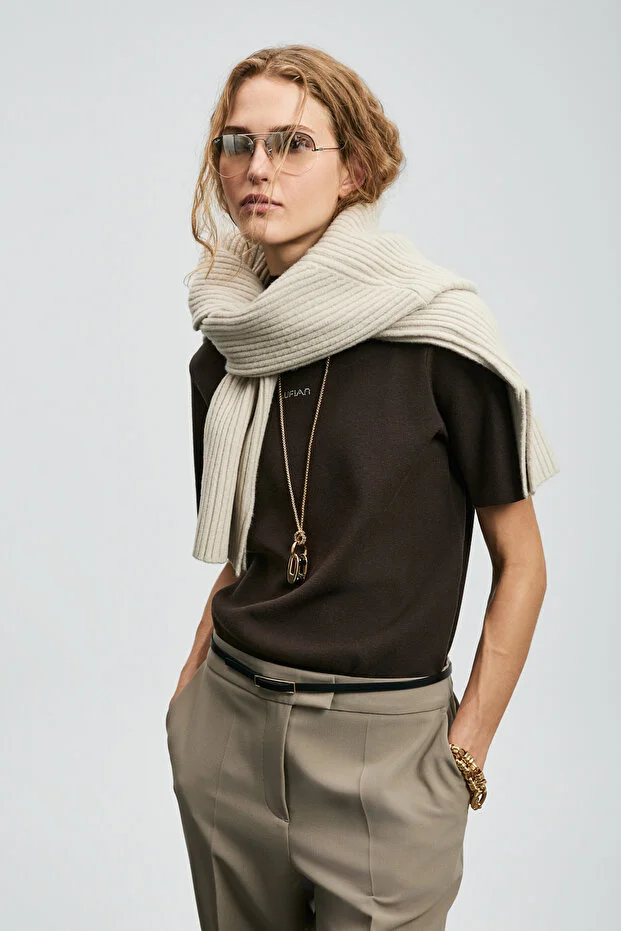 LUFİAN Jessıca Kadın Kazak 122090039 - kahve