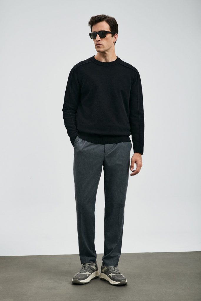 LUFİAN Les Erkek Kazak 112090160 - Siyah