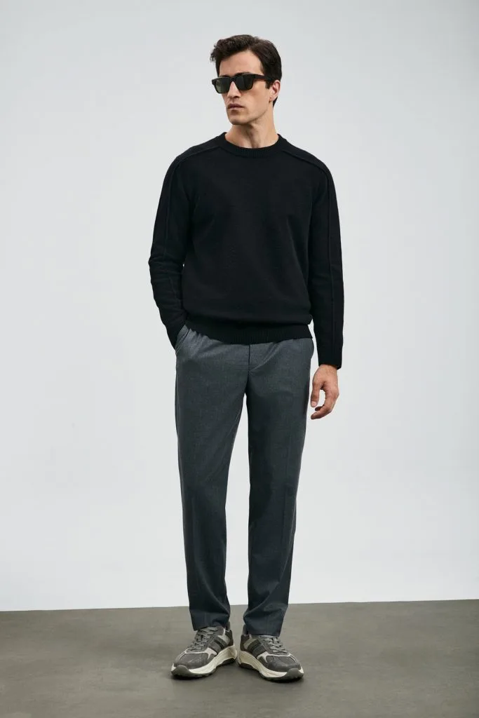 LUFİAN Les Erkek Kazak 112090160 - Siyah