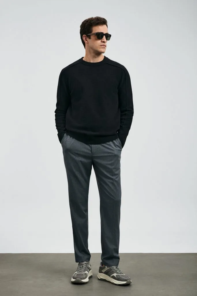 LUFİAN Les Erkek Kazak 112090160 - Siyah