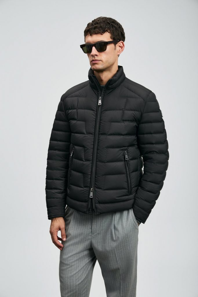 LUFİAN Lukas Kaz Tüyü Erkek Mont 112120245 - Siyah