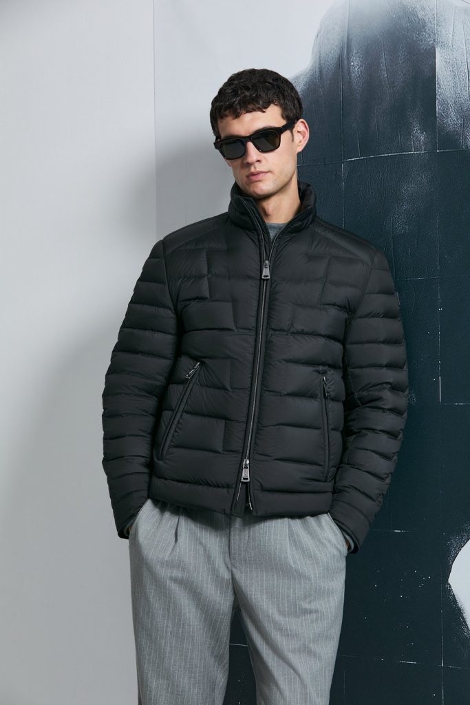 LUFİAN Lukas Kaz Tüyü Erkek Mont 112120245 - Siyah