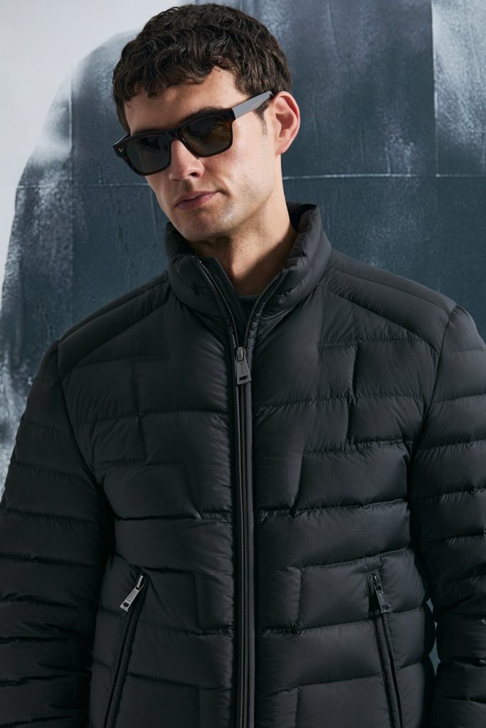 LUFİAN Lukas Kaz Tüyü Erkek Mont 112120245 - Siyah