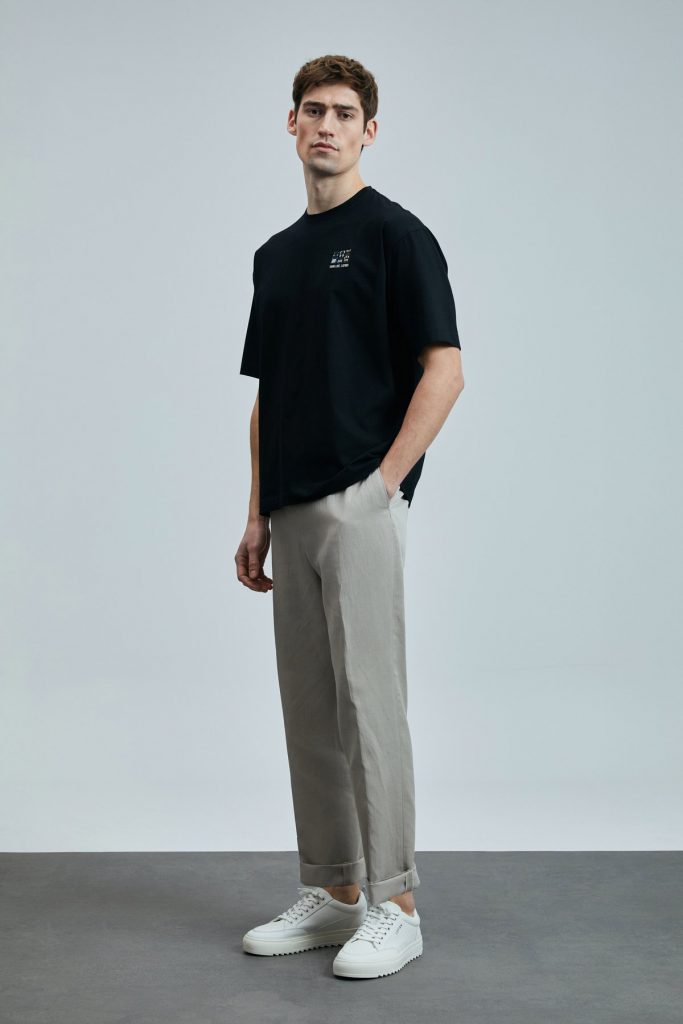 LUFİAN Mask Modern Grafik T- Shirt 111020248 - Siyah