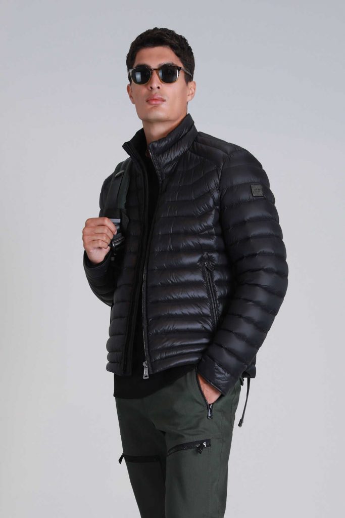 LUFİAN Andy Kaz Tüyü Erkek Mont 112120215 - Siyah