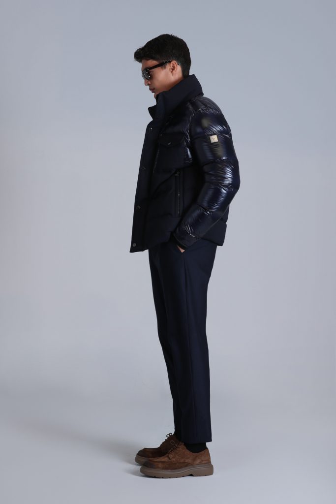 LUFİAN Genıus Kaz Tüyü Erkek Mont 112120224 - Lacivert