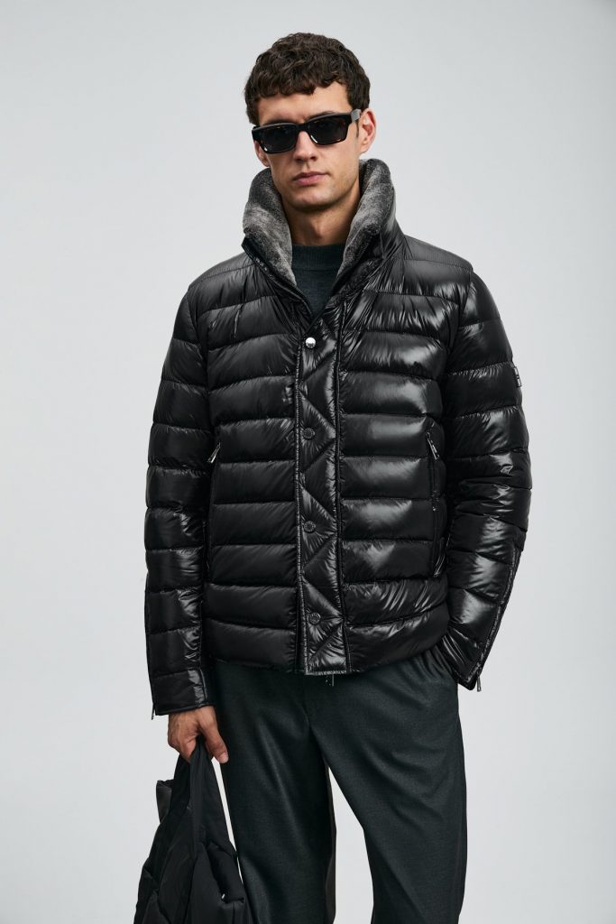 LUFİAN Jack Kaz Tüyü Erkek Mont 112120239 - Siyah