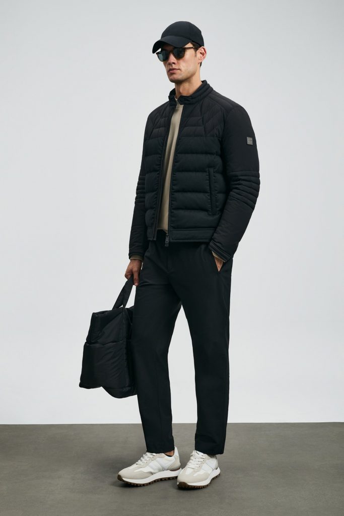 LUFİAN Ralf Kaz Tüyü Erkek Mont 112120241 - Siyah