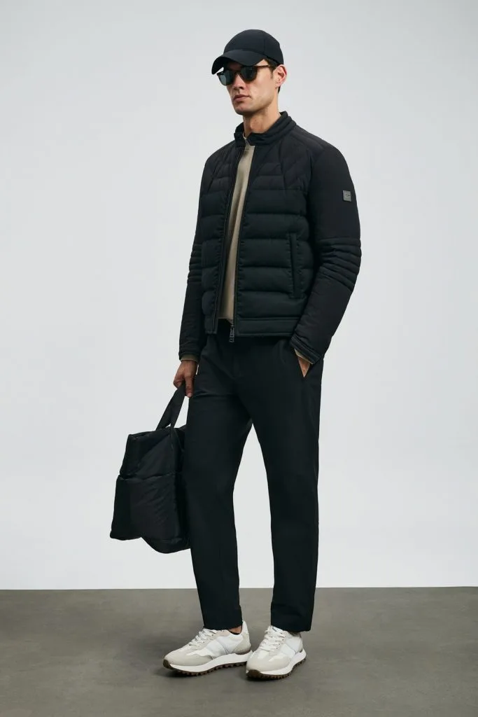 LUFİAN Ralf Kaz Tüyü Erkek Mont 112120241 - Siyah