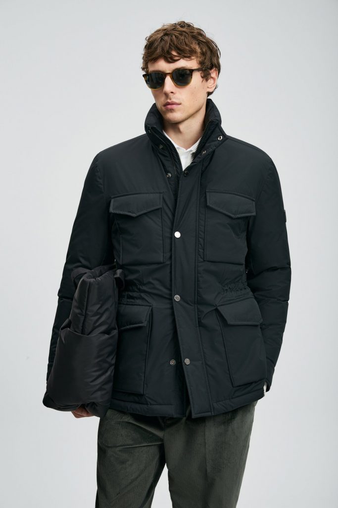 LUFİAN Edgar Kaz Tüyü Erkek Mont 112120254 - Siyah