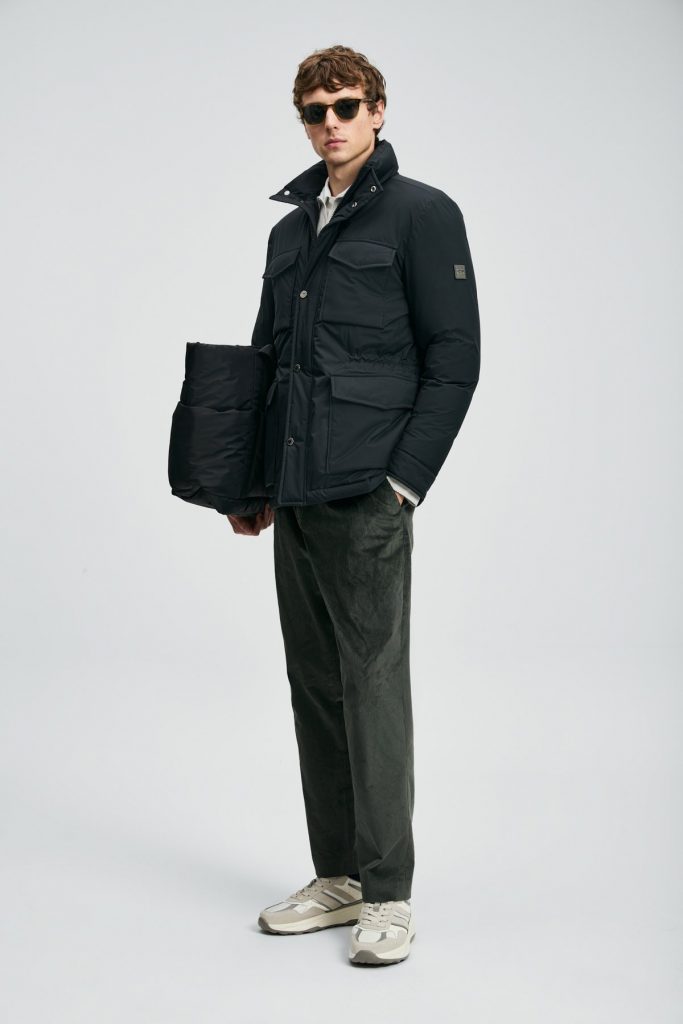 LUFİAN Edgar Kaz Tüyü Erkek Mont 112120254 - Siyah