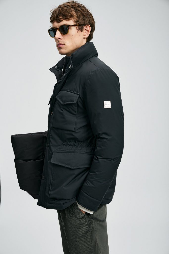 LUFİAN Edgar Kaz Tüyü Erkek Mont 112120254 - Siyah