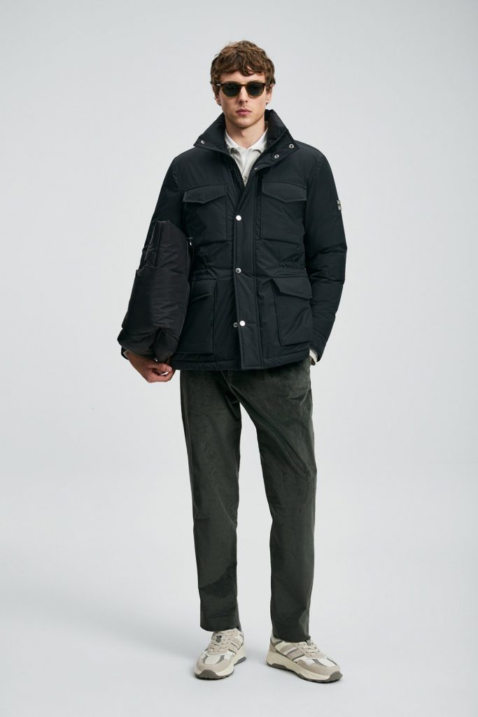 LUFİAN Edgar Kaz Tüyü Erkek Mont 112120254 - Siyah