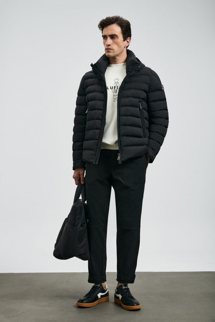 LUFİAN Gabrıel Kaz Tüyü Erkek Mont 112120259 - Siyah