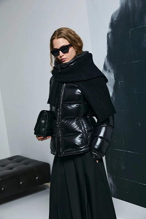 LUFİAN Flash Kaz Tüyü Kadın Mont 122120044 - Siyah