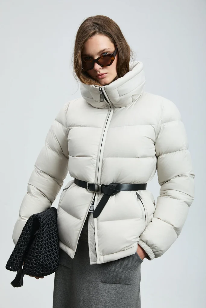 LUFİAN Flash Kaz Tüyü Kadın Mont 122120044 - EKRU