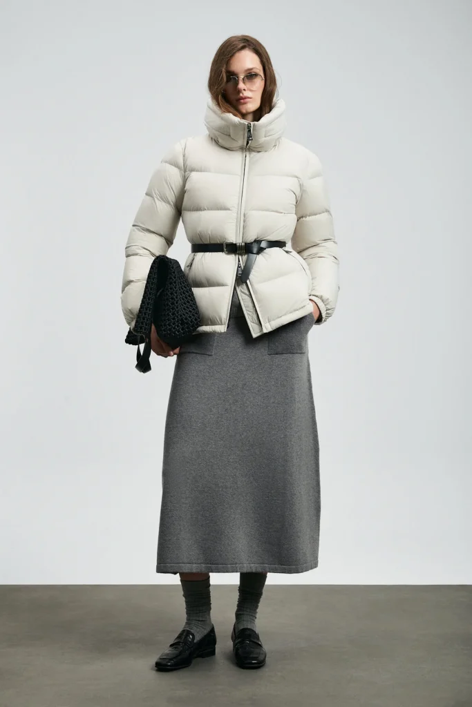 LUFİAN Flash Kaz Tüyü Kadın Mont 122120044 - EKRU